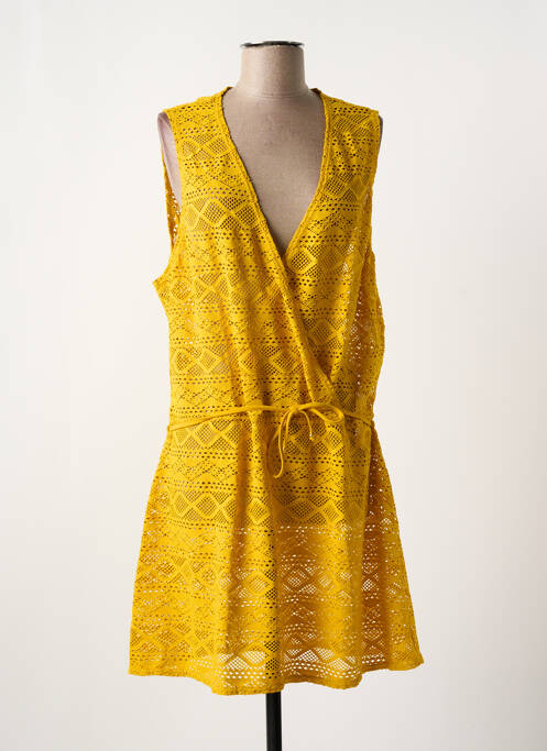 Rochie de plajă galben FREYA femeie