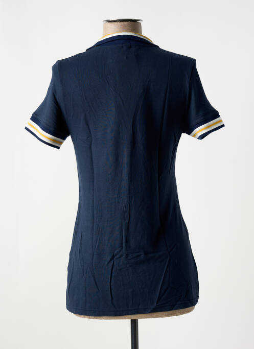 Polo elasticitate mâneci scurte albastru JANIRA femme