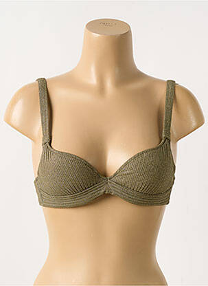 Sutien de costum de baie elasticitate sutien balconet cu decolteu înalt verde MARIE JO femeie