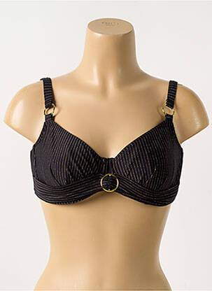 Sutien de costum de baie elasticitate sutien cupe întregi cu decolteu înalt negru PRIMADONNA femeie