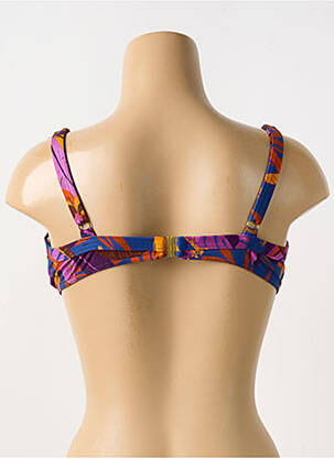 Sutien de costum de baie elasticitate sutien cupe întregi cu decolteu înalt violet LIVIA femeie