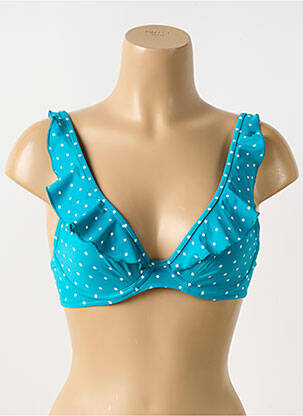 Sutien de costum de baie elasticitate top triunghiuri albastru FREYA femeie