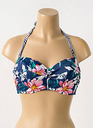 Sutien de costum de baie elasticitate top bentiță albastru FANTASIE femme