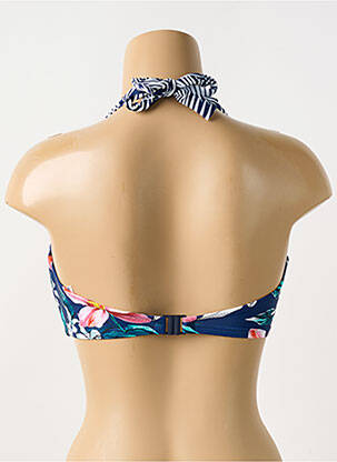Sutien de costum de baie elasticitate top bentiță albastru FANTASIE femeie