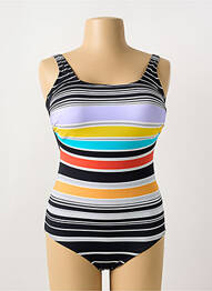 Costum de baie dintr-o singură piesă elasticitate top sutien modelat negru SUNMARIN femme