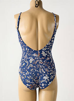 Costum de baie dintr-o singură piesă elasticitate top sutien modelat albastru OLYMPIA femeie