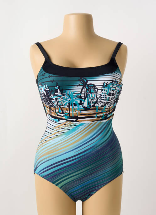 Costum de baie dintr-o singură piesă albastru SUNMAN femeie