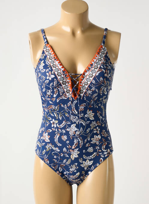 Costum de baie dintr-o singură piesă albastru OLYMPIA femeie