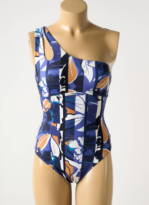 Costum de baie dintr-o singură piesă albastru OLYMPIA femeie