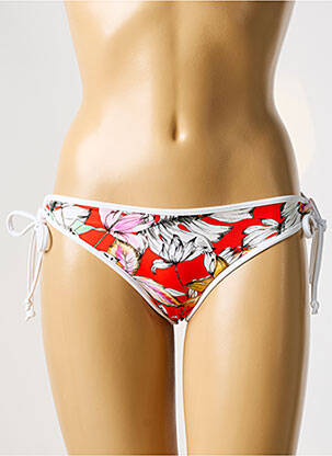 Chiloți de baie imprimeu floral bikini roșu FREYA femeie