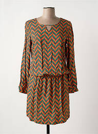 Rochie midi mâneci lungi mâneci lungi portocaliu LE PETIT BAIGNEUR femme