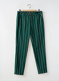 Pantalon chino închidere cu fermoar sub clapetă cu nasturi mărime normală verde FREEMAN T.PORTER femeie