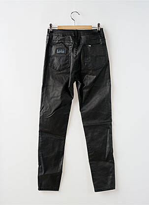 Pantalon slim talie înaltă talie înaltă negru LOIS femeie