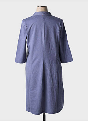 Rochie midi mâneci 3/4 mâneci 3/4 albastru SHEEGO femeie