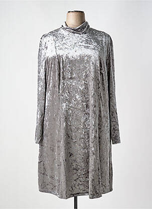 Rochie midi mâneci lungi mâneci lungi argintiu SHEEGO femeie