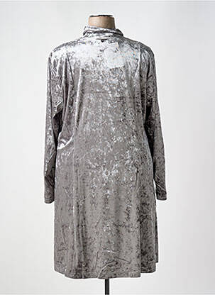 Rochie midi mâneci lungi mâneci lungi argintiu SHEEGO femeie
