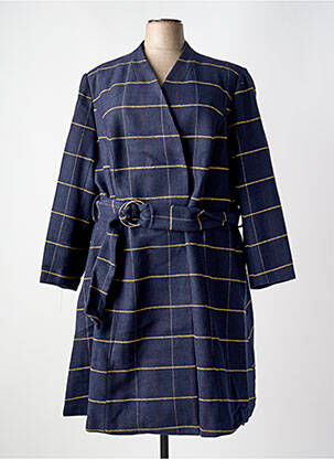 Palton lung albastru SHEEGO femeie