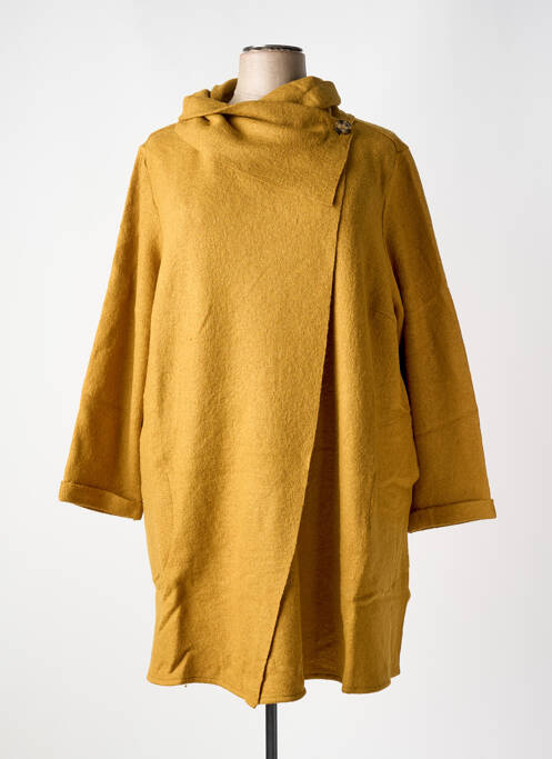 Palton lung galben SHEEGO femeie