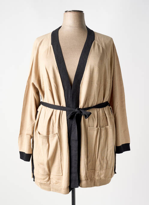 Vestă cu mâneci lungi bej SHEEGO femeie