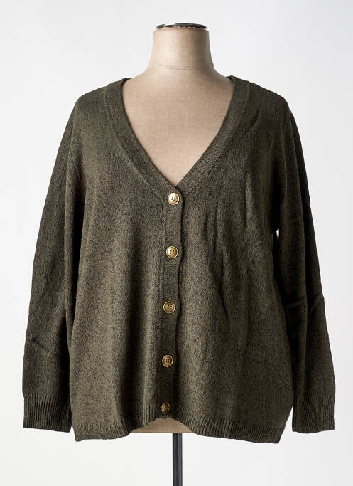 Vestă cu mâneci lungi verde SHEEGO femeie