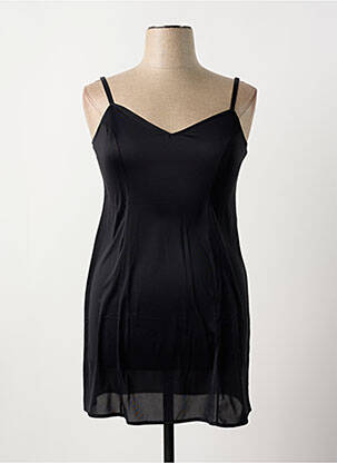 Nuisetă/combinetă efect material satinat negru REGENCE femme