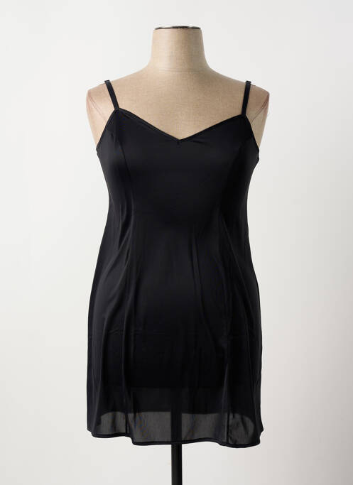 Nuisetă/combinetă efect material satinat negru REGENCE femme