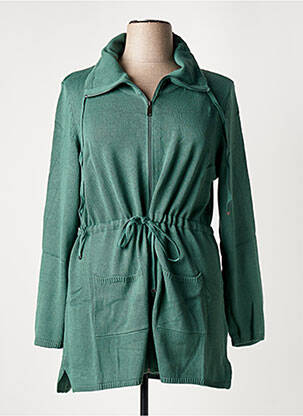 Vestă cu mâneci lungi verde SHEEGO femeie