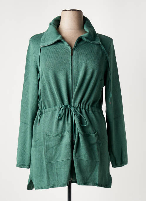 Vestă cu mâneci lungi verde SHEEGO femeie