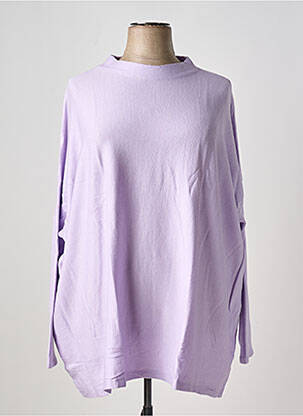 Pulover elasticitate mâneci lungi violet SHEEGO femeie