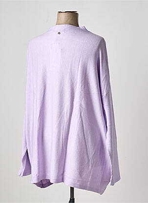 Pulover elasticitate mâneci lungi violet SHEEGO femeie