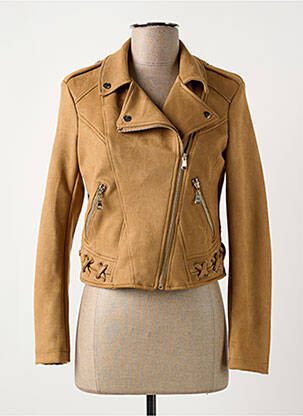 Jachete casual guler tip costum bej MOLLY BRACKEN femeie