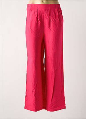 Pantalon drept talie elastică roz C'EST BEAU LA VIE femeie