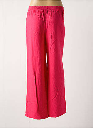 Pantalon drept talie elastică roz C'EST BEAU LA VIE femeie