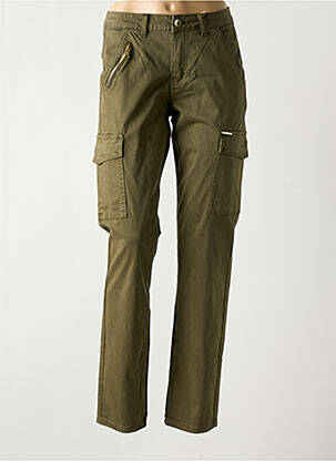 Pantalon cargo croială dreaptă verde CREAM femeie