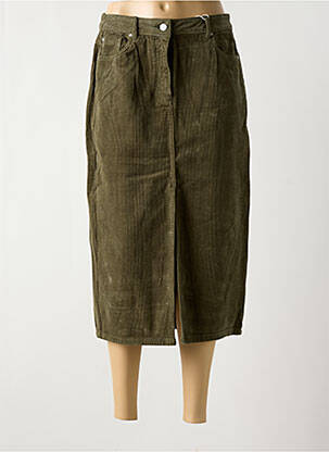 Fustă midi verde C'EST BEAU LA VIE femeie