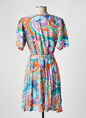 Rochie scurtă mâneci scurte mâneci scurte albastru MOLLY BRACKEN femeie