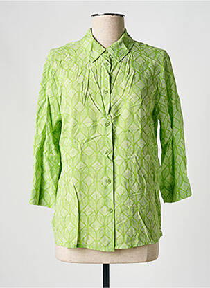 Cămașă croială cambrată mâneci 3/4 verde CREAM femeie