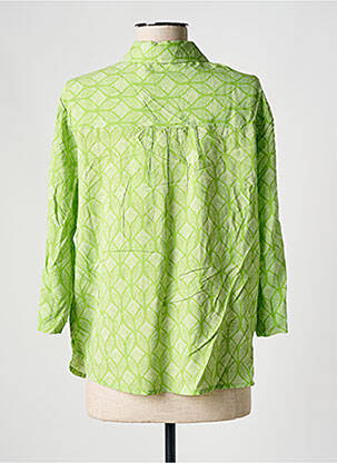 Cămașă croială cambrată mâneci 3/4 verde CREAM femeie