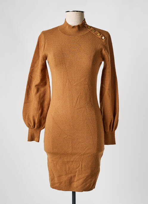 Rochie pulover maro MOLLY BRACKEN femeie