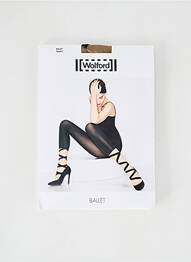 Colanți imprimeu fantezie negru WOLFORD femeie