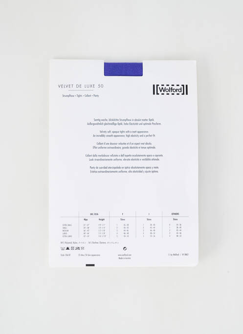 Colanți albastru WOLFORD femeie