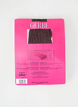 Colanți imprimeu fantezie maro GERBE femeie