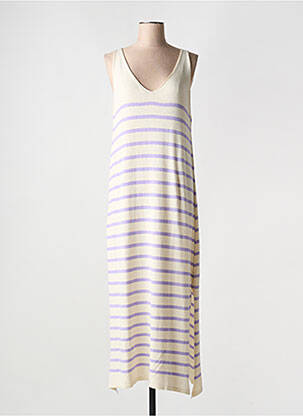 Rochie lungă bej FARFALLA femeie