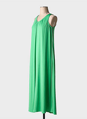 Rochie lungă fără mâneci fără mâneci verde CAFE NOIR femeie
