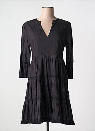 Rochie midi mâneci 3/4 mâneci 3/4 negru GAUDI femeie