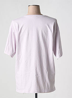 Tricou imprimeu fantezie mâneci scurte violet ADILYNN femeie