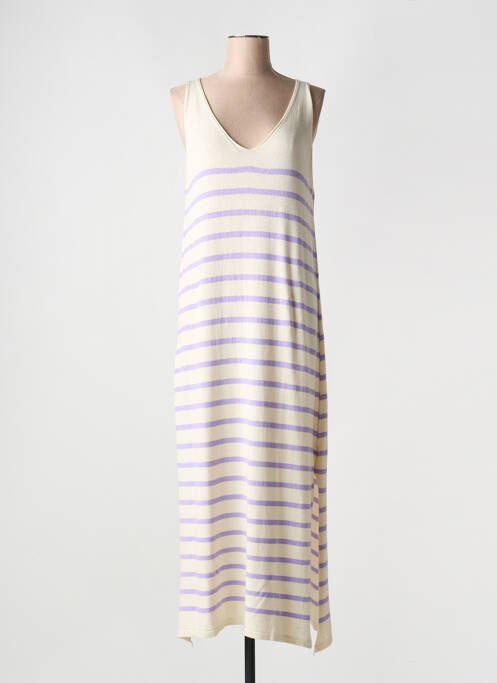 Rochie lungă bej FARFALLA femeie