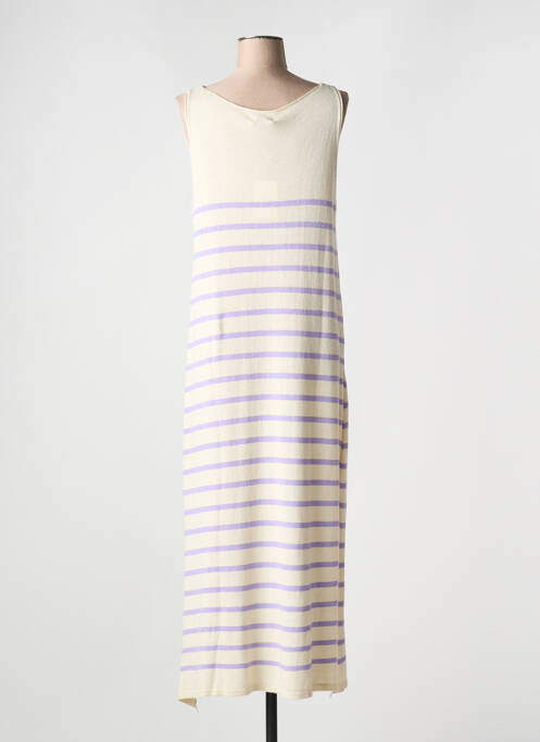 Rochie lungă bej FARFALLA femeie