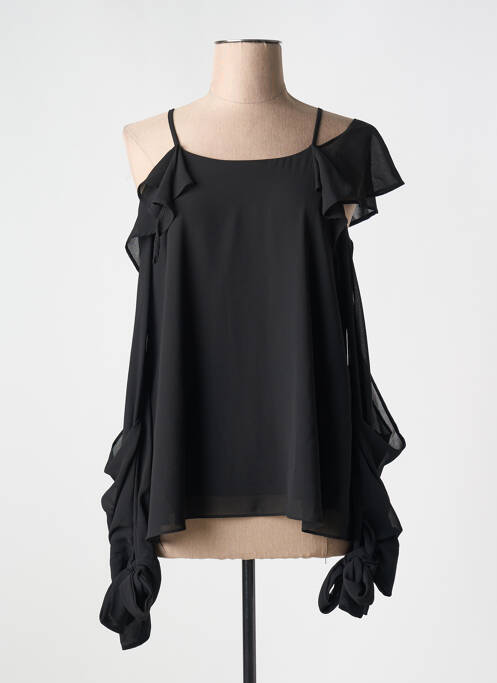 Top croială fluidă bretele subțiri negru FRACOMINA femme