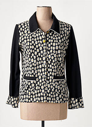 Vestă cu mâneci lungi negru POUPEE CHIC femeie